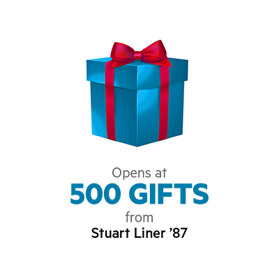 Opens at 500 Gifts from Stuart Liner '87